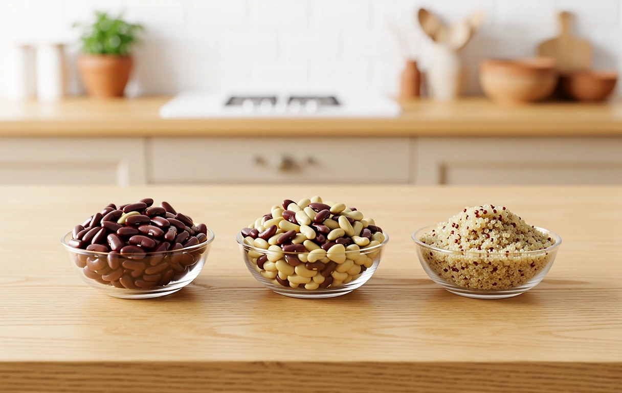 Legumbres y cereales integrales